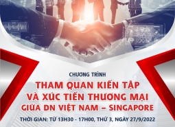 Chương trình: “Tham quan kiến tập và Xúc tiến thương mại giữa DN Việt Nam – Singapore”.